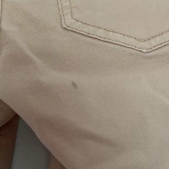 Joie Jeans In Peach With Zipper Accented Pockets. - Picture 4 of 4